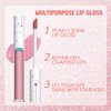 evpct 1Pcs Nude Light Pink Metallic Shimmer Glitter Lip Gloss Liquid Lipstick Long Lasting Waterproof 24, Glitter Pearlescent Metallic Sparkly Glossy Liquid Lipsticks Lip Stain Makeup Set for Women 09