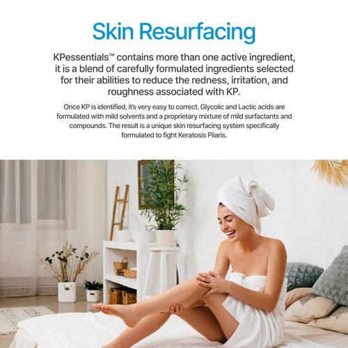 KP Essentials - Keratosis Pilaris Exfoliating Body Wash - Wash Away Red Bumps Caused By KP for Confident Clear Skin, 6oz (1 Bottle)