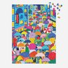 Galison Umbrella Lane 1000 Piece Puzzle in Square Box from Galison - Bright and Bold 27" x 20" Illustrated Puzzle, Thick and Sturdy Pieces, Fun and Challenging Activity for Adults, Unique Gift Idea!
