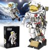 Space Astronaut Building Sets, HBUDS Space Toys Building Blocks Stem Kit, Cool Astronaut Toy Room Decor with Display Stand, Birthday Ideas for Boys Girls Adults Kids 8-14 and Up