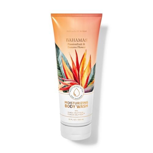 Bath and Body Works Bahamas Passionfruit & Banana Flower Moisturizing Body Wash 10 oz (Bahamas Passionfruit & Banana Flower)