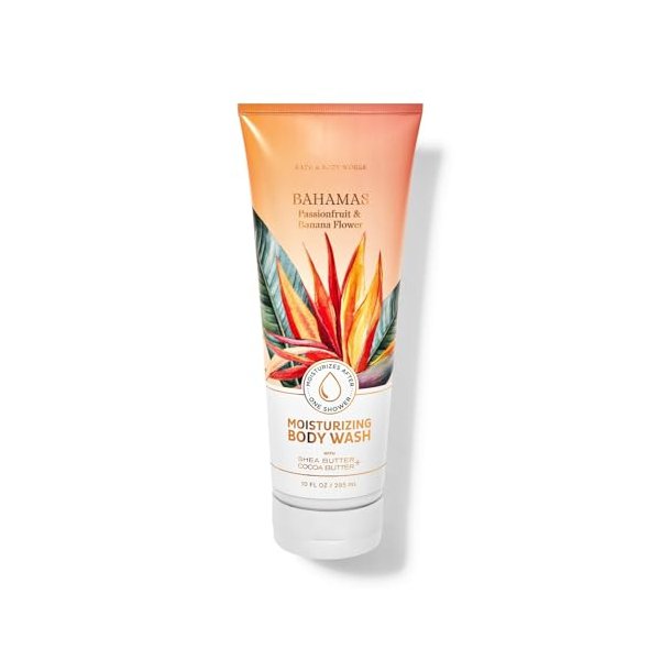 Bath and Body Works Bahamas Passionfruit & Banana Flower Moisturizing Body Wash 10 oz (Bahamas Passionfruit & Banana Flower)