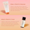 InstaNatural Vitamin C Four Step Skin Care Set, Skincare Routine, Brightens, Hydrates, Prevents Signs of Aging, Face Wash, Toner, Serum and Moisturizer, with Botanical Extracts