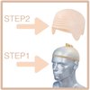 2Pcs Makeup Latex Bald Caps, Costume Cosplay Hat for Men Ladies Hairless Fake Skull Wig Cap Fancy Dress Halloween Party Adult Costume Accessory