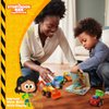 Construction Toy Truck Set for Toddlers Ages 1-4 - Push & Pull Friction Trucks, Matching Book - BPA Free Cars for Boys & Girls