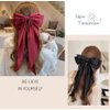 6Pcs Big Bow Hair Clips, BetterJonny Silky Satin Big Bow Barrettes Hair Clip with Long Silky Bows for Girls Women, Adult Teens Hair Accessories…