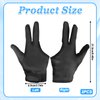 Giantree Heat Resistant Glove, 3 Finger Heat Resistant Gloves, Professional Curling Iron Barber Glove, Reusable Straightener Protector Glove for Curling Wand Flat Iron Hot-Air Brush Proof Sublimation