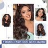 LaaVoo Dark Brown Tape in Hair Extensions Human Hair 28 Inches Brown Tape ins for Black Women Human Hair Silky Straight 20pcs/65g