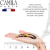 Camila Paris CP2469 French Twist Stick Clip Pins, Handmade, Tokyo, Girls Hair Pin U-Shaped Hair Fork for Girls Spiral Updo Chignon Bun Holder, Fashion Styling Hair Accessories for Women Made in France