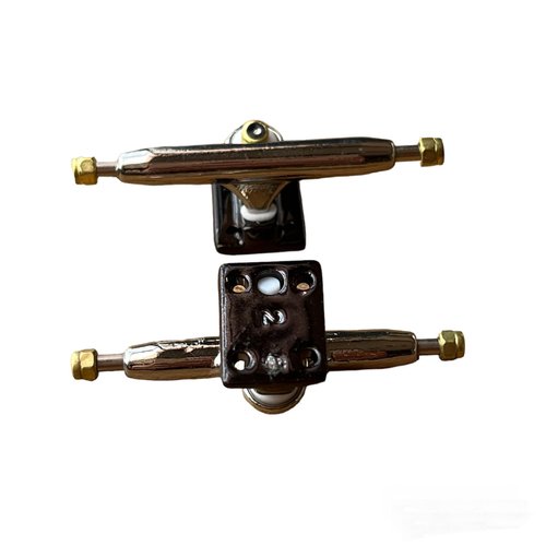 LEEFAI Pro Fingerboard Trucks 32/34/36mm 4.0-Regular Kingpin-Upgraded v2 baseplate with Hardware-Baseplate Color and Size (32mm,Black)