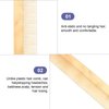 Healifty Buffalo Horn Fine Tooth Comb Handmade Anti Static Natural Sheep Horn Comb Detangling Massage Comb Hair Styling Grooming Comb for Women Men Light Yellow