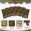 Containlol Hunting Tablecloths Camo Birthday Party Decorations Camo Table Covers Plastic Hunting Table Decorations for Hunting Camo Baby Shower Party Supplies(6 Piece)