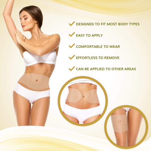 All Natural Moisturizing Body Applicator Wrap – Easy to Use Body Wrap -By Shape and Tone (5 WRAPS)