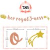 Her Royal 3-ness Birthday Banner, 3rd Birthday Decorations Girl, Princess Theme Birthday Party Decorations for 3 Year Old, Her Royal Fourness Party Supplies Favors, Happy 3rd Birthday Sign Backdrop for Girls
