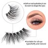 Half Lashes with Clear Band, Natural Look Cat Eye False Eyelashes 3D Wispy Accent Lashes Fake Eyelashes Soft Fluffy Half Eyelashes 10 Pairs