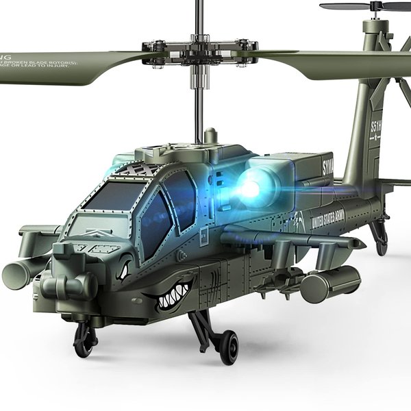 SYMA RC Helicopters, S51H Remote Control Helicopter 2.4GHz Military Army Toys for Boys Girls Kids with Altitude Hold, One Key Take Off/Landing, LED Light, Low Battery Reminder