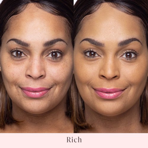 Mally Beauty Soft as Silk Powder Foundation - Rich - Buildable Light to Medium Coverage - Lightweight Matte Finish