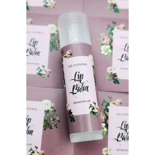 ZZYBIA Homemade Skincare Products Adhesive Labels Stickers for Lip Balm Container Tubes 20pcs (Victorian Rose)