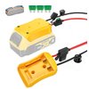 Power Wheel Adapter for Dewalt 20V Battery Series with Fuse, Switch & Wire Terminal, 3Pcs 30A Fuse, 12 AWG Wire Battery Converter Connector DIY for RC Toys, Robotics, Truck and Work Lights (1)