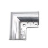 4 Packs Aluminum Chain Link Fence Gate Corners, Gate Elbow with 90 Degree Angle Design for 1-3/8" x 1-3/8" Outdoor Diameter Pipe, Pressed Gate Corner Include Bolts, Easy to Install on Gate