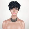 AIWEISE Short Wigs Pixie Cut Wig Short Curly Wigs for Black Women Natural Black Curly Pixie Wig Glueless Short Black Synthetic Hair Wigs Pixie Cut Wigs for Black Women