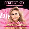 Perfect Key 200 Clusters Natural Look Eyelash Extensions Wispy Lash Clusters D Curl Cluster Lash 10-18mm (30D+40D-200 Black)