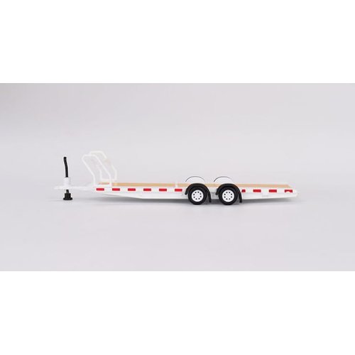 1/64 Mini GT Car Hauler Trailer Model White - MGTAC21