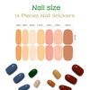 280 Pcs 20 Sheets Light Color Nail Wraps Self-Adhesive Gel Nail Strips Gradient Glitter Solid Color Nail 3D Semi Cured Gel Nail for Women Girls Salon Nail Art