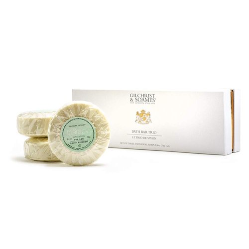 Gilchrist & Soames Spa Therapy Sea Salt Hand and Body Bar Soap - 1.5oz Soaps - 3 Pack - Luxury Resort and Hotel Quality