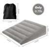 Inflatable Wedge Pillow for Sleeping, Portable Travel Wedge Pillow for Sitting in Bed, Inflatable Wedge Pillows for Travel, Blow Up Wedge Pillow Under Knee Pillow