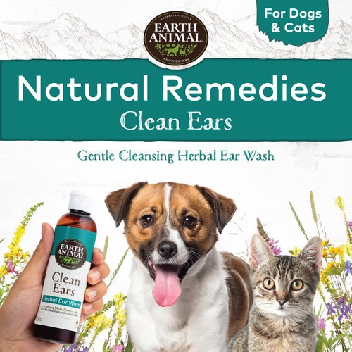 Earth Animal Herbal Remedies | Clean Ears Ear Wash | 4 fl oz