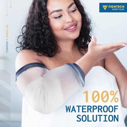 FIGHTECH PICC Line Shower Cover | Available in 3 Sizes | Reusable IV & PICC Line Sleeve | Waterproof Cast Cover for Elbow | PICC Line Covers for Upper Arm Wound (Weight: 170-250 pounds)