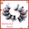 Uranian False Eyelashes Faux Mink Lashes Natural Look Fluffy Eye Lashes Dramatic Lashes Christmas Costume Long Fake Eyelashes for Women and Girls
