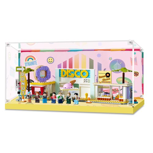 PIPART Acrylic Display Case for Lego 21339 BTS Dynamite, Dustproof Clear Display Box (Display Case ONLY,Lego Model NOT Included)