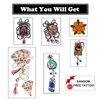 PUSNMI Japanese Temporary Tattoos Kit for Women Cherry Blossoms Traditional Tattoo Flower Fan Old School Stickers Lucky Cat Tattoo for Women Girls Realistic Long Lasting Tattoos for Arm Leg and More