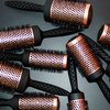 NEW Cricket Binge Copper Tension 1.75” Thermal Styling Hair Brush, Professional High Heat, Carbon Anti-Static Bristles, Copper, Ion Barrel
