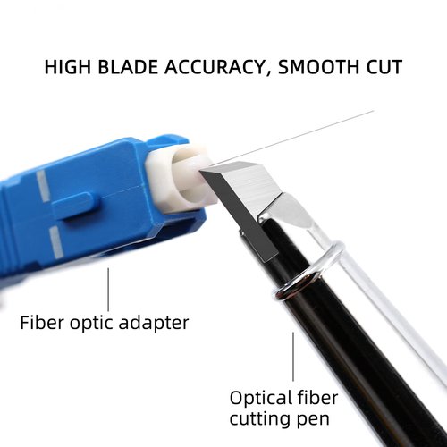 KELUSHI Fiber Optical Cleave Scribe Tool Fiber Optic Cleaving Tool Pen-type Carbide Fiber Scribe(black)
