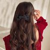 4 Pcs Bow Scrunchies Elastic Hair Ties, Silk Bowknot Hair Bands, Cute Ponytail Holder Hair Ropes, Wedding Party Hair Styling Accessories for Women Girls Teen Thick Thin Long Hair