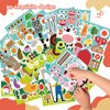 36 PCS Farm Animal Stickers Sheets, Make-a-face Sticker, Make Your Own Stickers for Kids Farm Themed Party Favors Supplies Craft Birthday Gift for Girls Boys