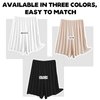 EYNDYN 3 Pack Women's Half Slip Shorts for Under Dresses Pettipants Half Slip Culotte Shorts Split Skirt