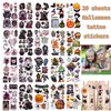 20 Sheets Halloween Temporary Tattoos Stickers Witch Tattoos Stickers Birthday Themed Party Supplies Decoration Favors Cartoon Cute Sticker for Kids Boys Class Prizes Carnival Christmas Rewards