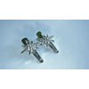 Generic Two small tiny silver star crystal alligator hair clips fine hair