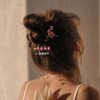 LALAFINA 3pcs Flamingo Crystal Pin Clips Rhinestone Hair Clips Elegant Accessories Acrylic Resin Hair Clips Styling Hair Barrettes Tools Hair Pins Decorative for Women Girls