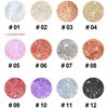 Mysense Liquid Glitter Eyeshadow,Shimmer Liquid Eye Shadow,Creates Multi-Dimensional Eye Glitter Makeup Looks,Quick Drying,Smudge Proof,11 Silver