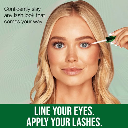 DUO Line It Lash It Clear Lash Adhesive, Hemp-Infused Precision Glue Eyeliner for Strip, Individuals, & Magnetic False Eyelashes, 0.12 Oz