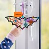 Winlyn 24 Sets Halloween Crafts Fall Crafts DIY Wooden Bat Ornaments Craft Kits Unfinished Paintable Wood Bats for Kids Home Classroom Activities Art Project Halloween Decorations Party Favors