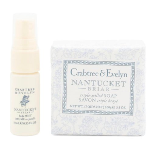 Crabtree & Evelyn Nantucket Briar .33 oz BODY MIST & 3.5 oz BAR SOAP Set