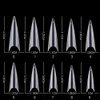 YIMART 500pcs Acrylic Medium Long Stiletto Nail Tips Easy Coffin Nails Sharp False Nail Art Tips For Nails Salon (Clear)