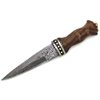 Wild Turkey Handmade Custom Real Damascus Collection Scottish Outdoor Hunting Knife (Brown)