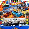 Hot Cars Birthday Banner Backdrop for Wheels Birthday PartyBackdrop,race car birthday party supplies，race car birthday party supplies,Birthday Party Background banner(5x3ft)